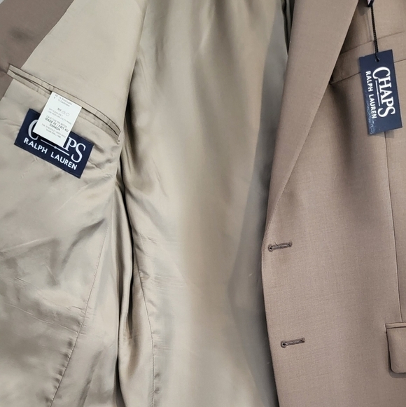 Chaps Ralph Lauren Wool Cashmere 44L, 38W Suit Jacket - Picture 6 of 11